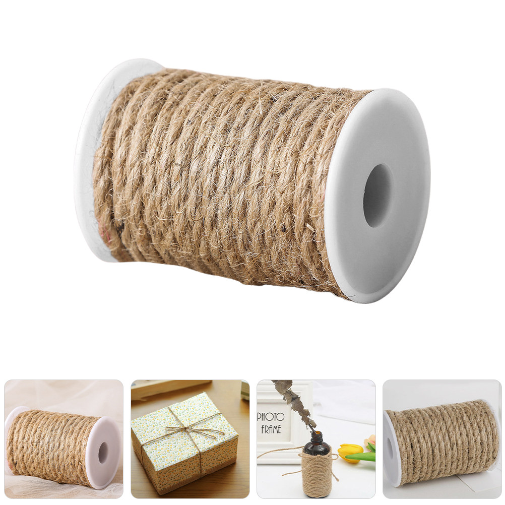 Twine Jute Natural - Natural Jute Rope Brown 12Mm Thick