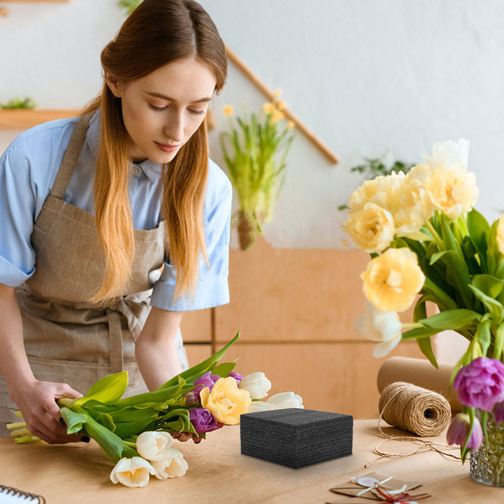 The Florist Supply - 2Pcs Floral Foam Base Black High