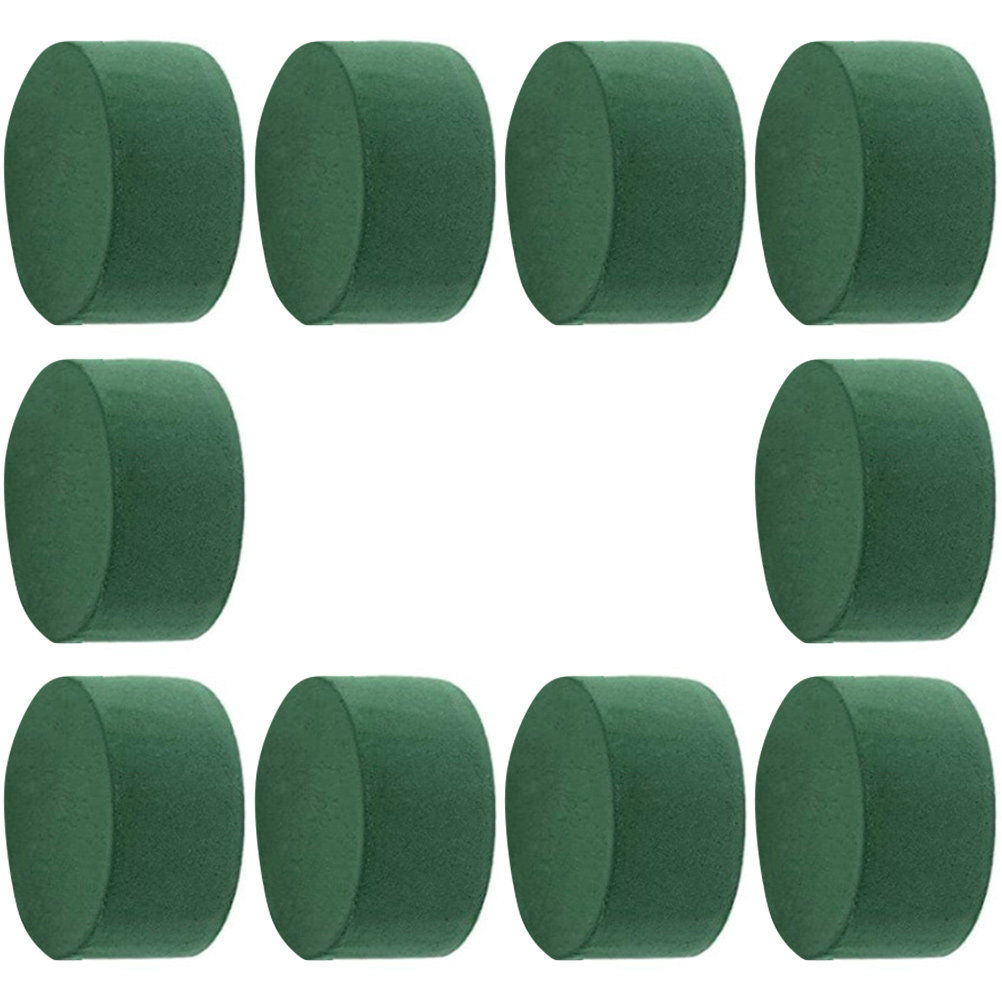 The Florist Supply - 10Pcs Round Flower Mud Floral Blocks