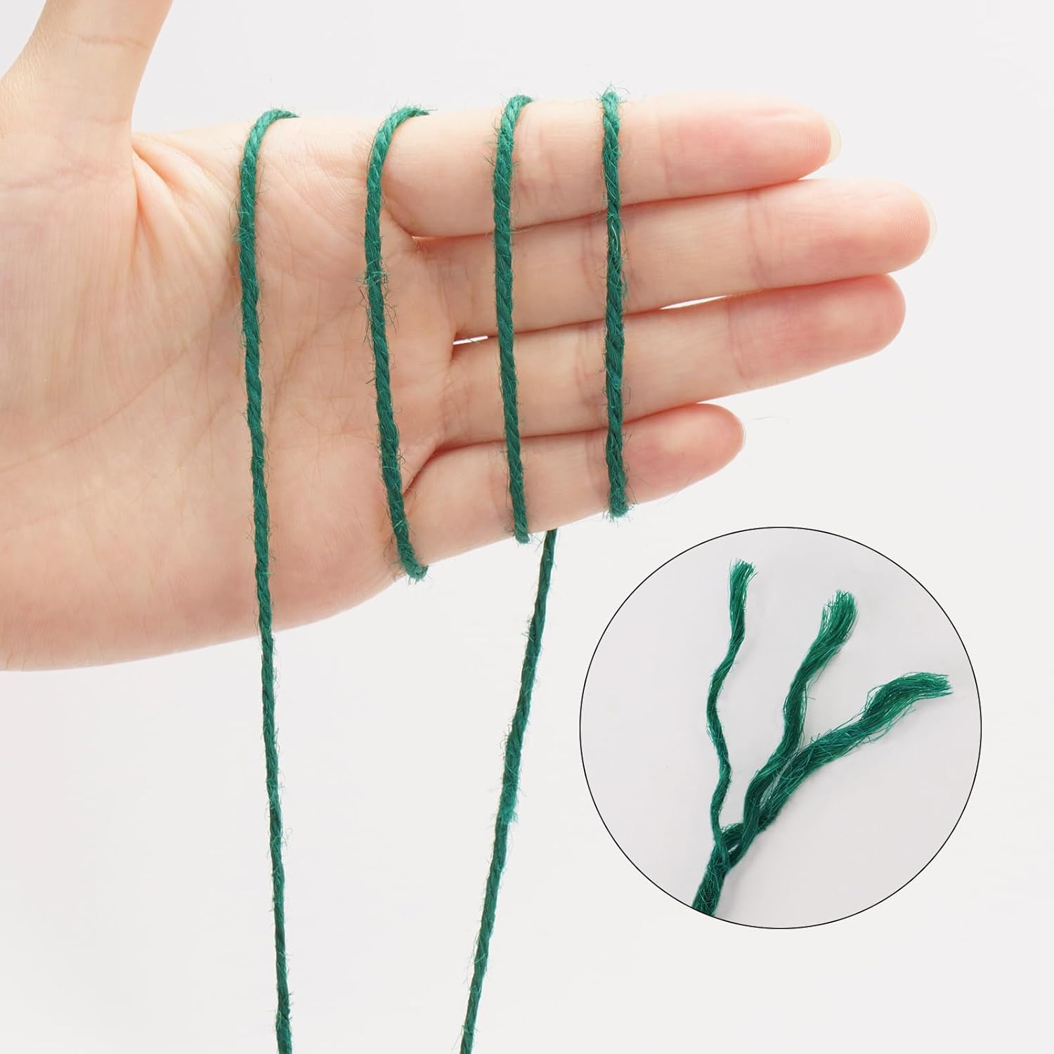 656ft Green Jute Twine, 2mm Th - Twine Jute Natural のレビューと価格