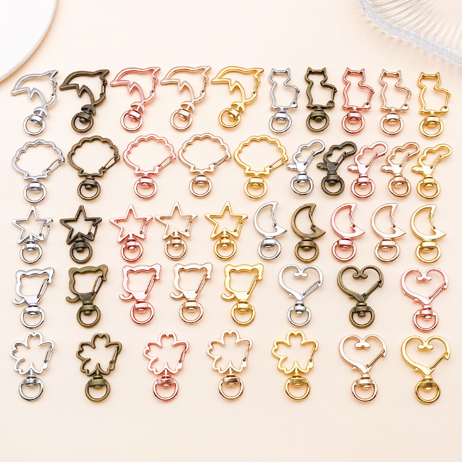 5pcs/lot Heart Star Moon Cat D - Flower Supplies のレビューと価格