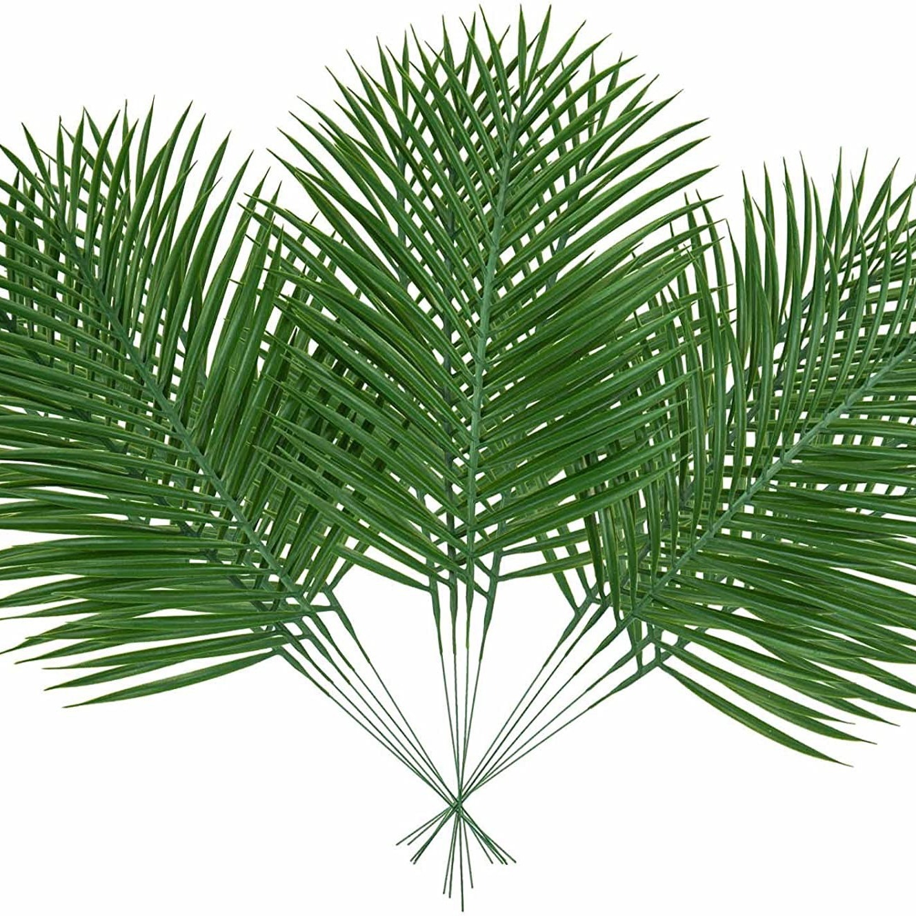 5pcs Golden Artificial Palm Le - Florist Supply Vases のレビューと価格