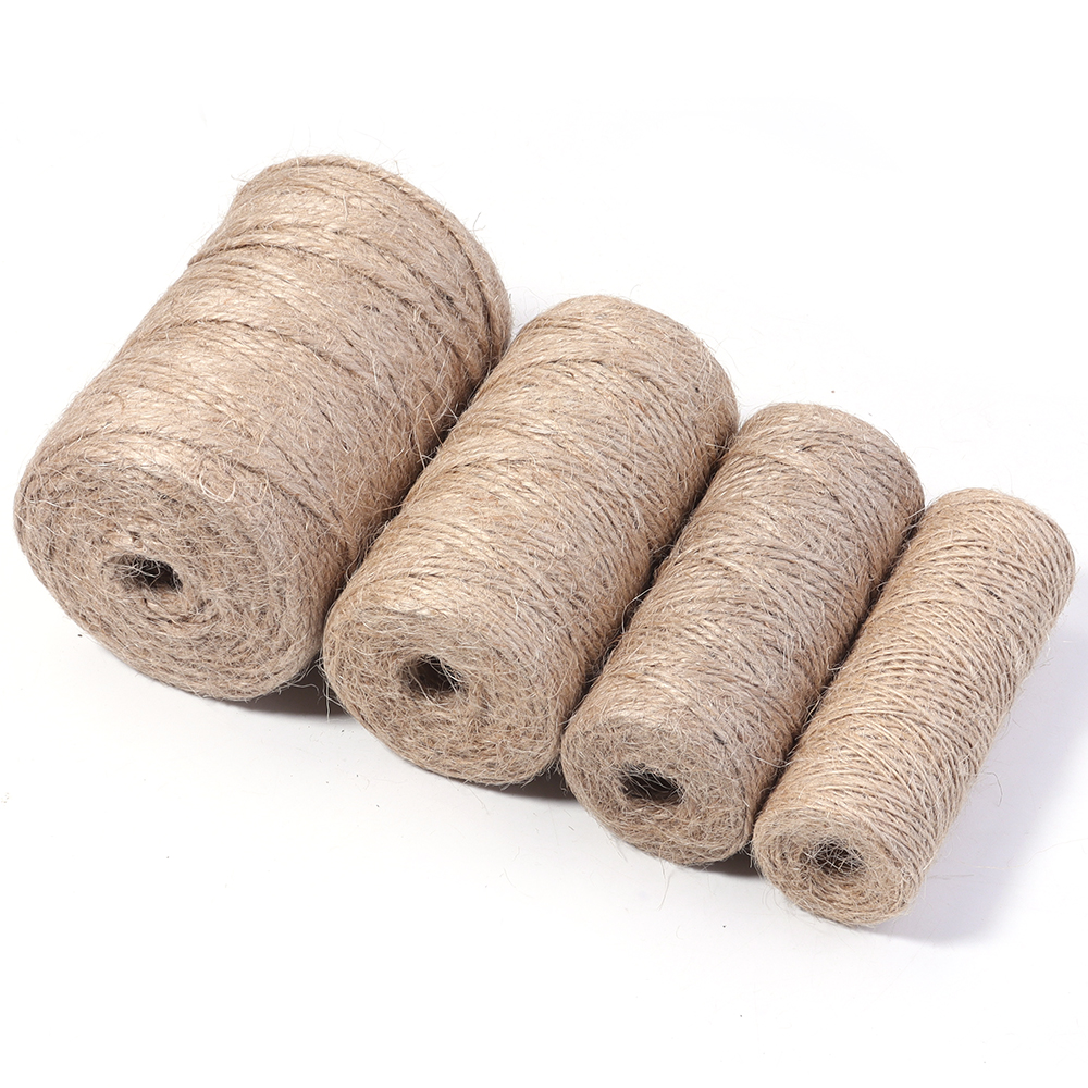 100M 1-3mm Natural Jute Rope S - Twine Jute Natural のレビューと価格