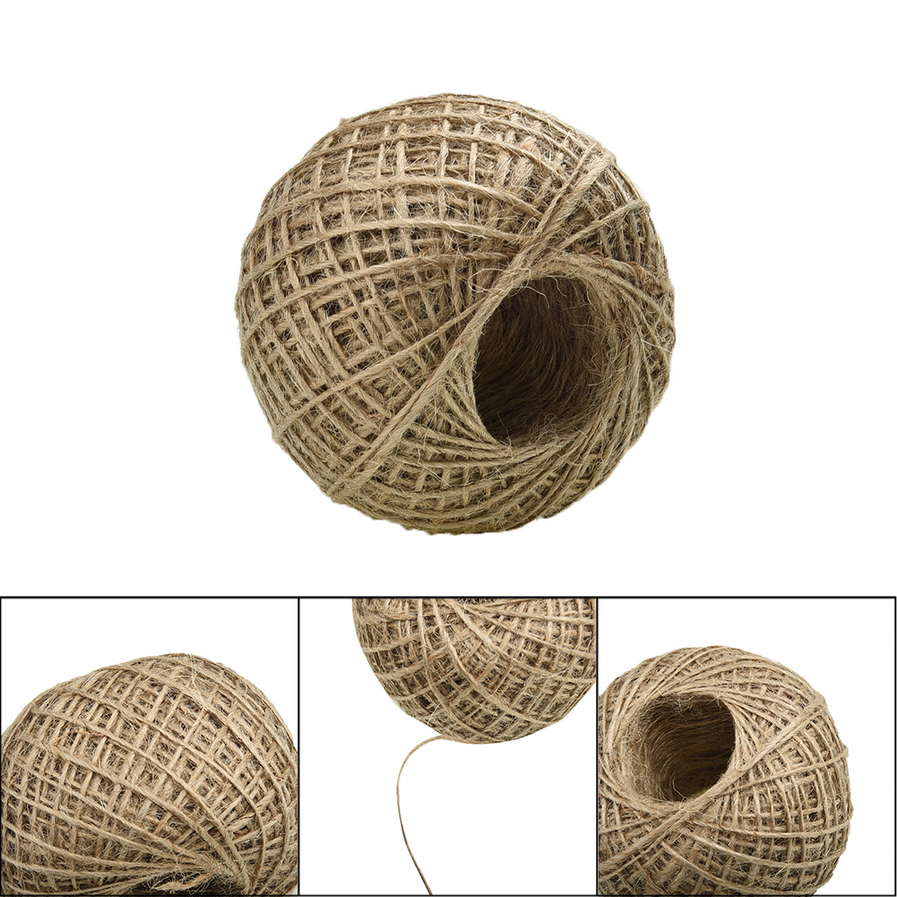 New 100m Long Linen Rope Jute  - Twine Jute Natural のレビューと価格