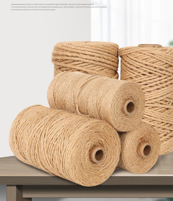 100M Natural Vintage Jute Rope - Twine Jute Natural のレビューと価格