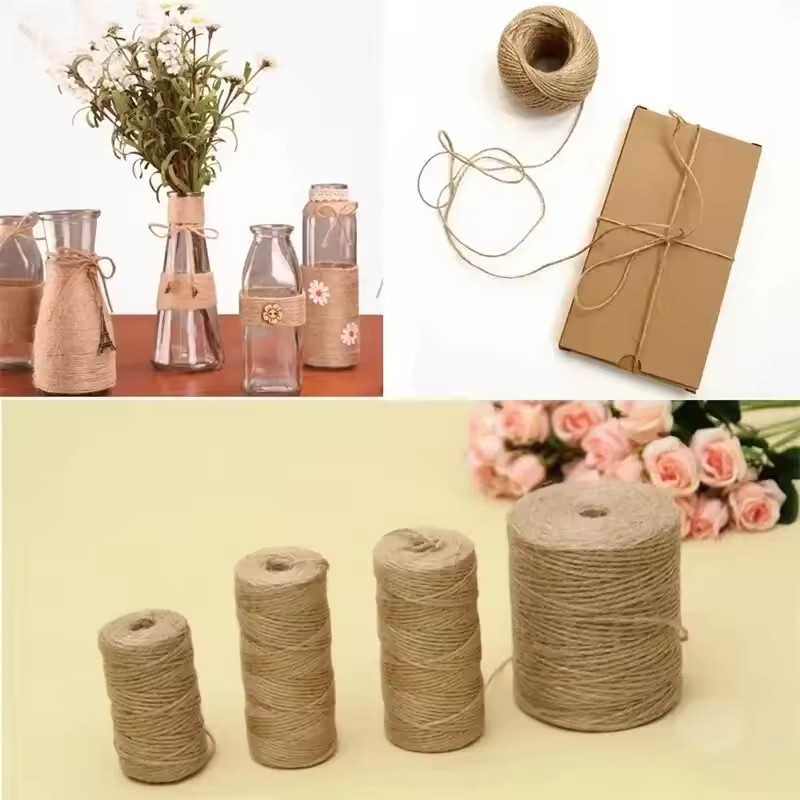 100M Natural Vintage Jute Rope - Twine Jute Natural のレビューと価格
