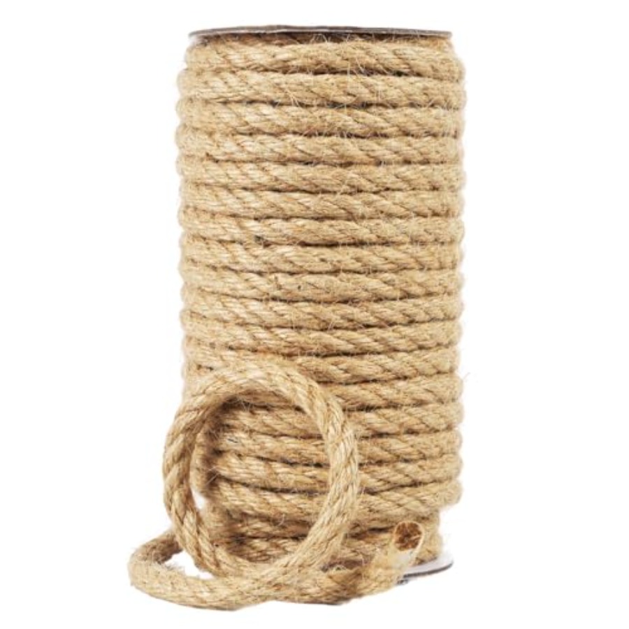 Natural Jute Twine 8MM x 50FT  - Twine Jute Natural のレビューと価格
