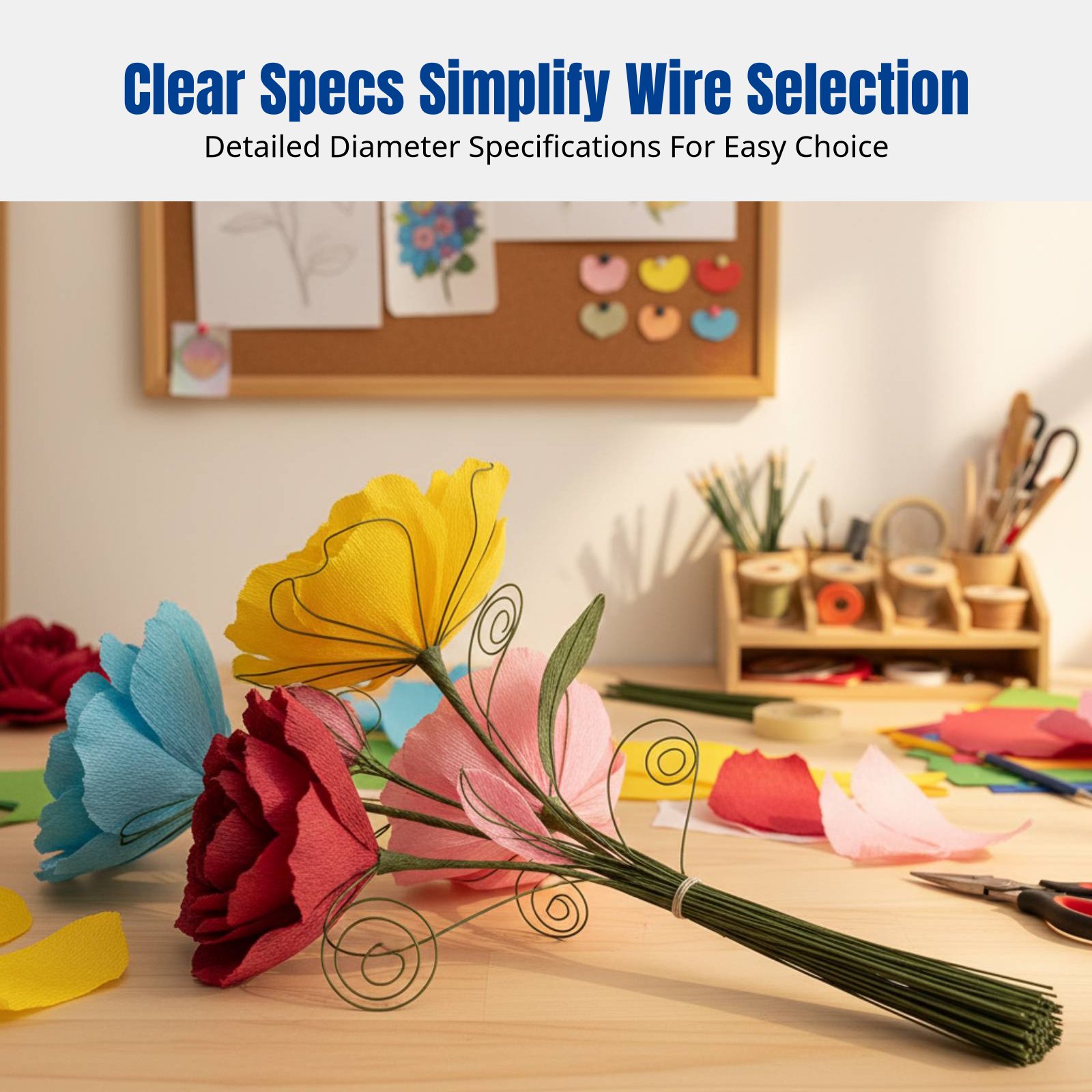 DIY Handcraft Floral Stem Wire - Flower Supplies のレビューと価格
