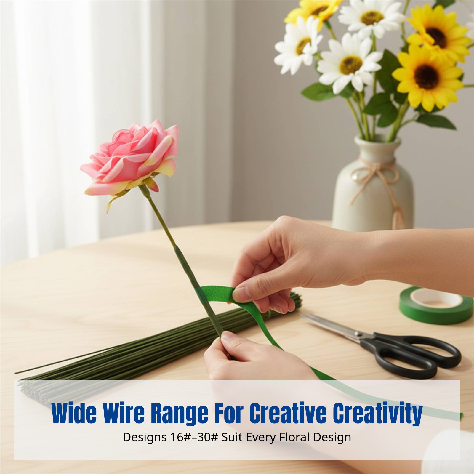DIY Handcraft Floral Stem Wire - Flower Supplies のレビューと価格