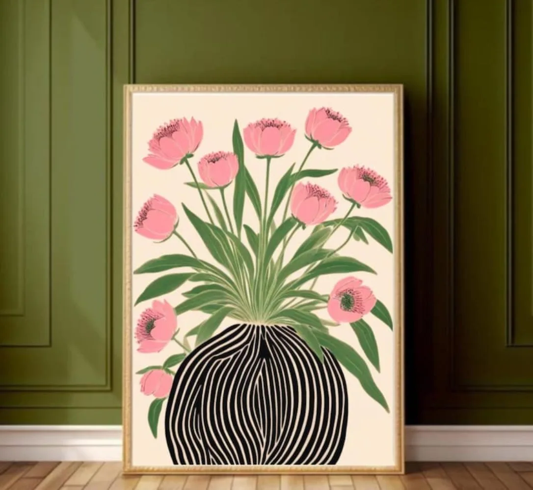 A Frameless Floral Poster,Mati - Florist Supply Vases のレビューと価格