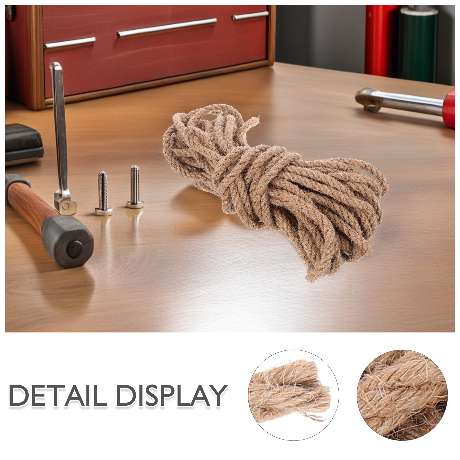 Thick Natural Jute Twine Rope  - Twine Jute Natural のレビューと価格