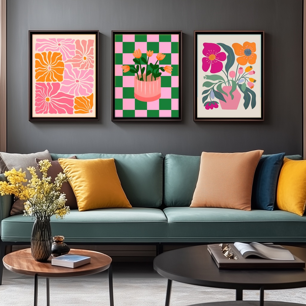 Vibrant Flowers and Vases Canv - Florist Supply Vases のレビューと価格