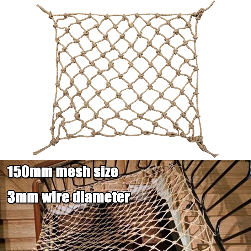 1Pc Hemp Rope Climbing Net Nat - Twine Jute Natural のレビューと価格