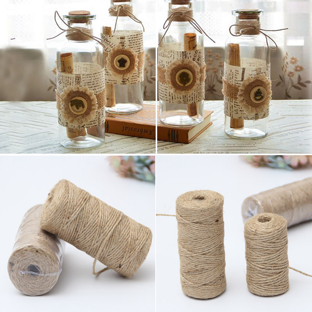 50/80/100Meters Natural Vintag - Twine Jute Natural のレビューと価格