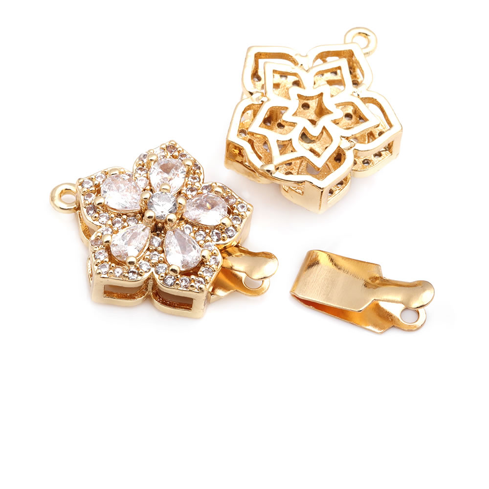 4 Sets Full Size 21x15MM 18K G - Flower Supplies のレビューと価格