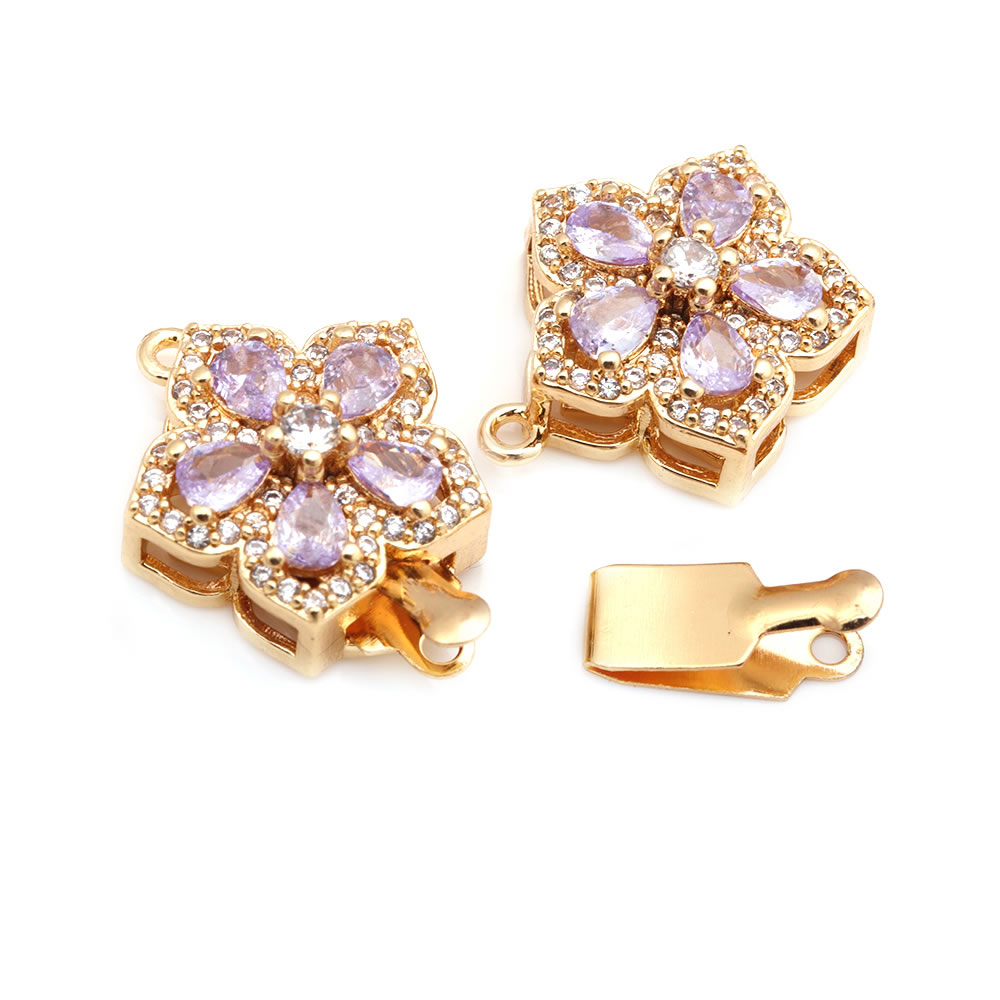 4 Sets Full Size 21x15MM 18K G - Flower Supplies のレビューと価格