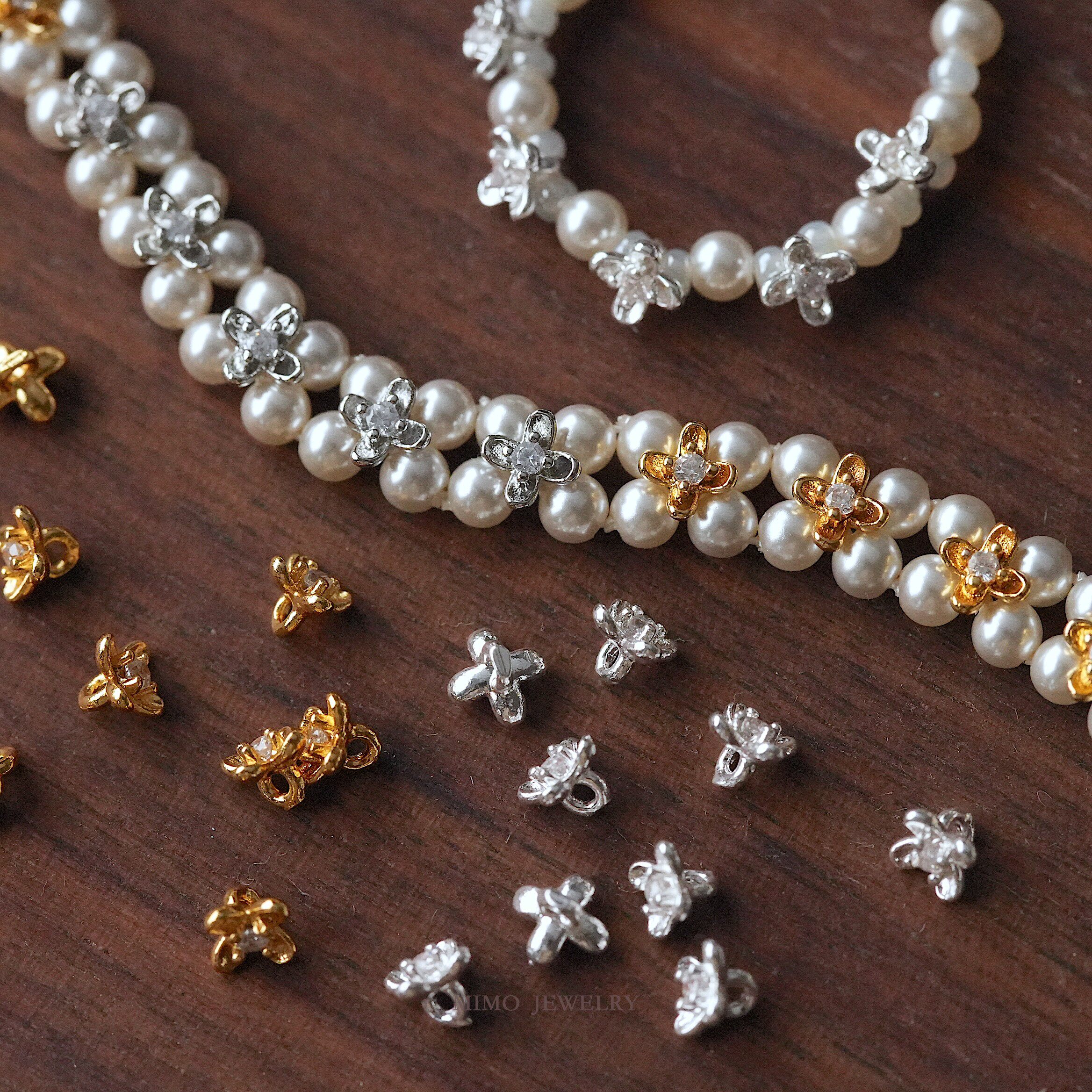 20PCS Gold Plated Brass Mini Z - Flower Supplies のレビューと価格