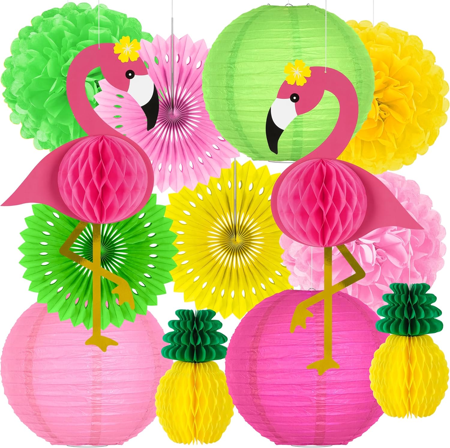 13PCS Hawaiian Luau Party Deco - Flower Supplies のレビューと価格