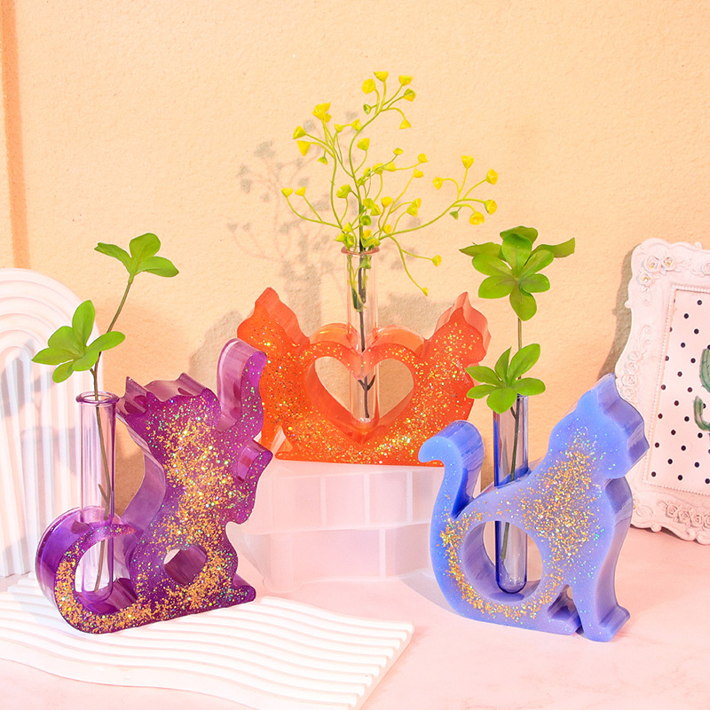Cat Shaped Resin Molds Vase Si - Florist Supply Vases のレビューと価格