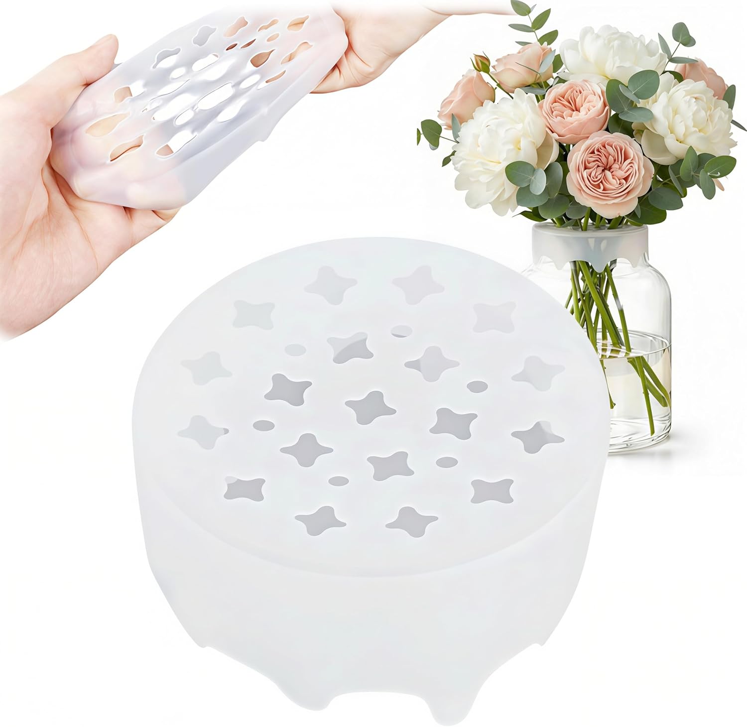 Silicone Blossom Grid Flower A - Florist Supply Vases のレビューと価格