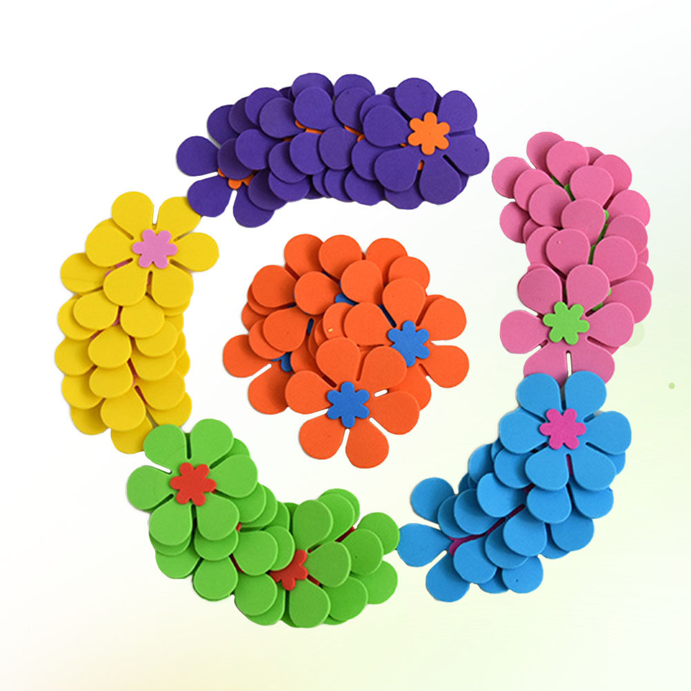 120Pcs Cute Flower Design Foam - Flower Supplies のレビューと価格