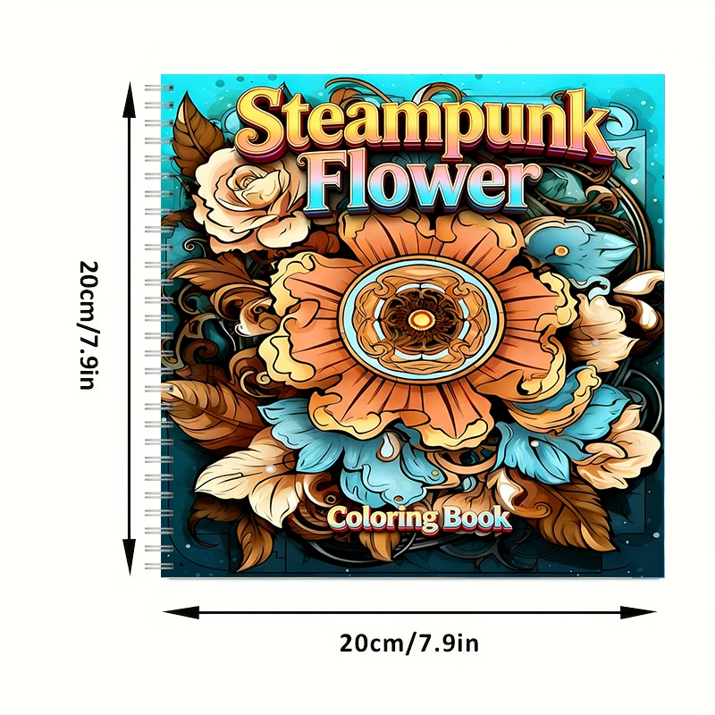 Coloring Book Steampunk Flower - Flower Supplies のレビューと価格