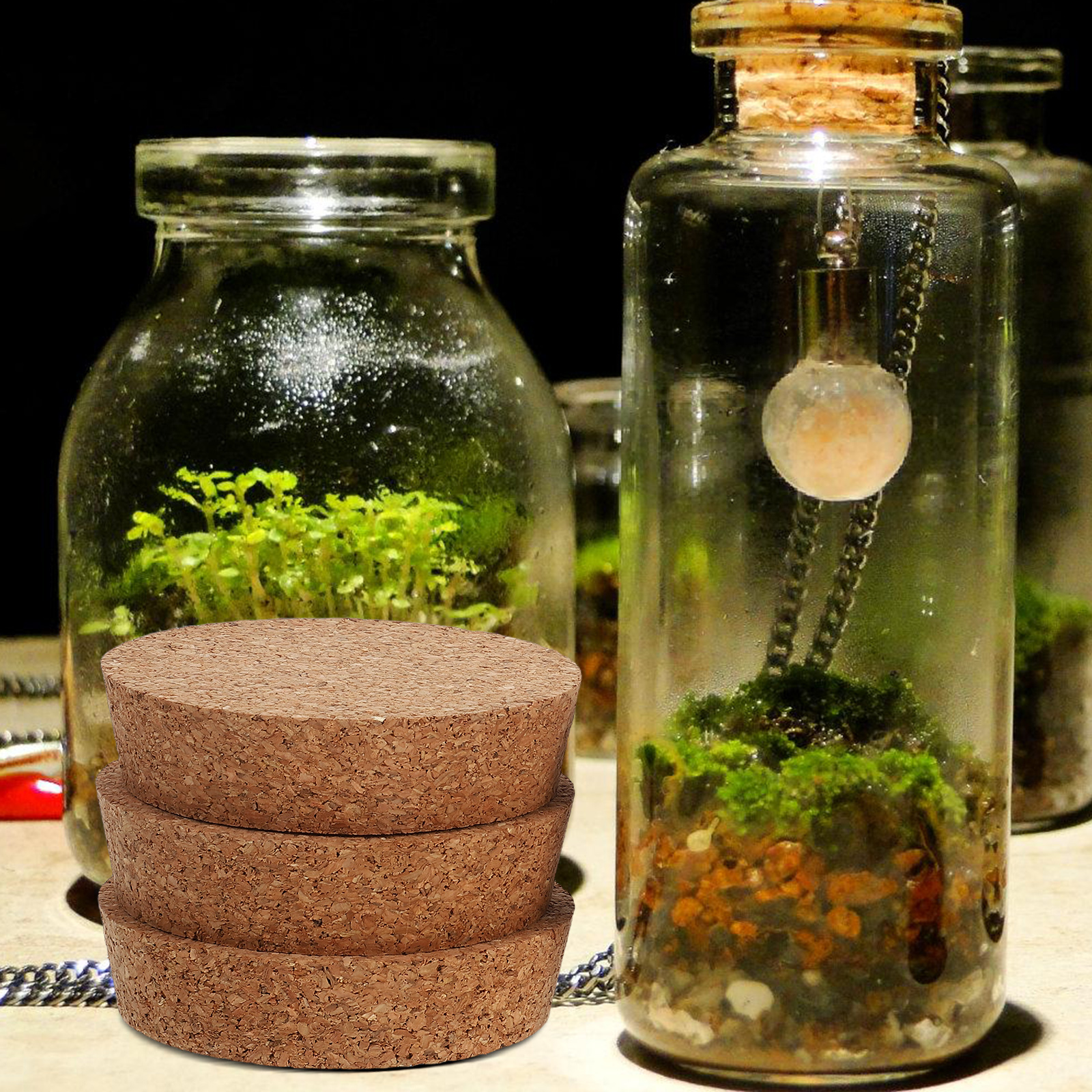 6 pcs Cork Lids For Glass Flow - Florist Supply Vases のレビューと価格