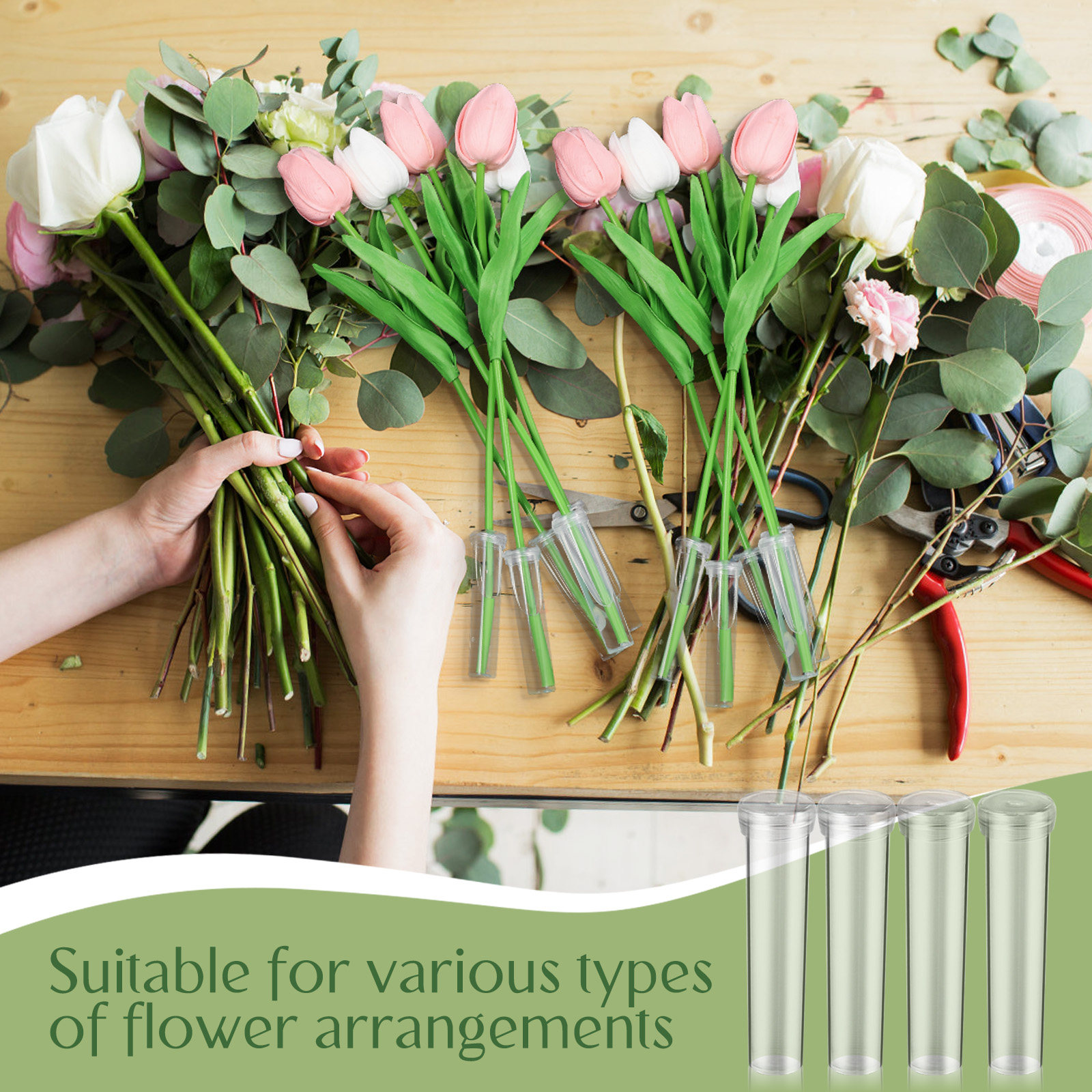 100Pcs Flower Nutrient Tubes U - The Florist Supply のレビューと価格
