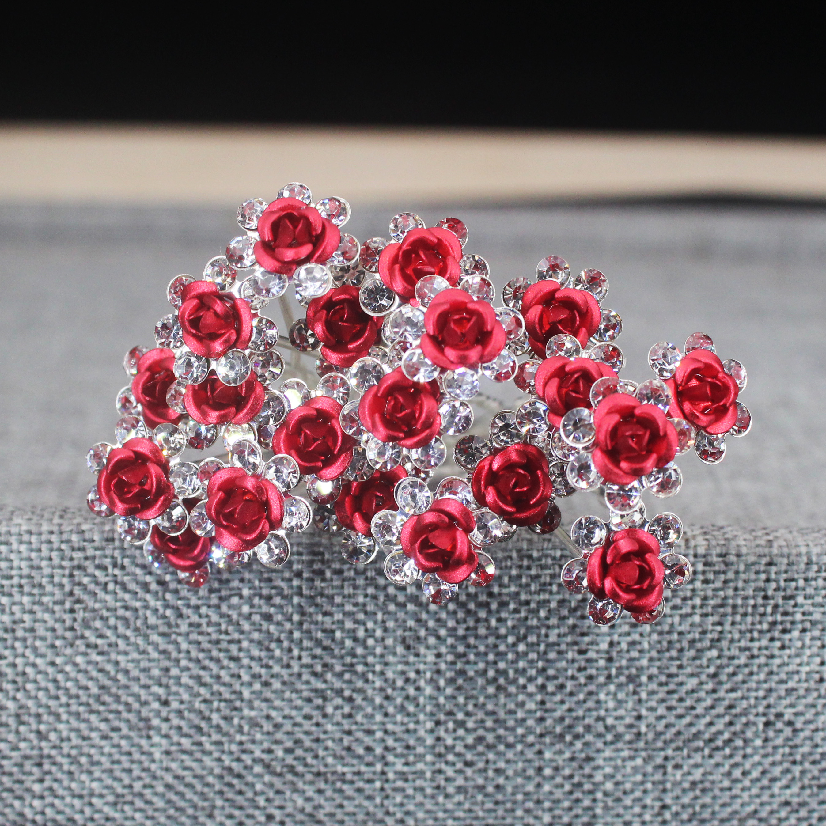 20PCS Rose Flower Rhinestone H - Flower Supplies のレビューと価格