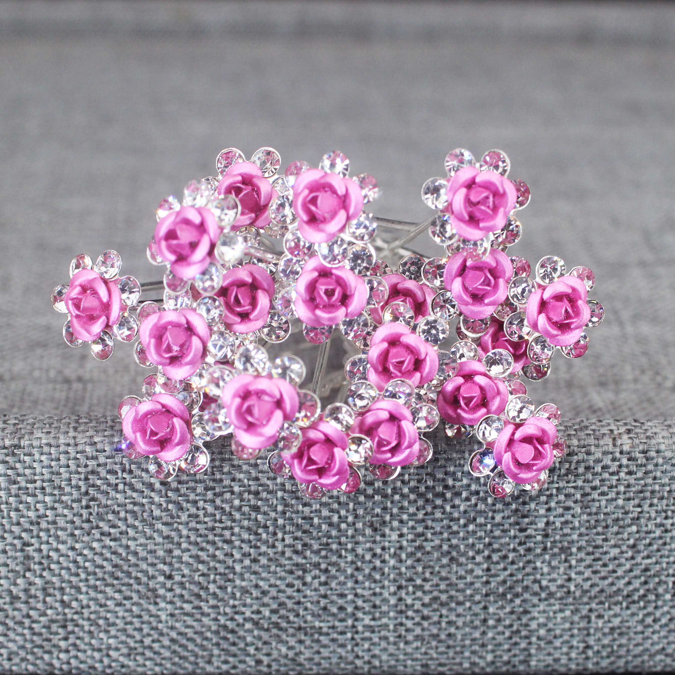 20PCS Rose Flower Rhinestone H - Flower Supplies のレビューと価格