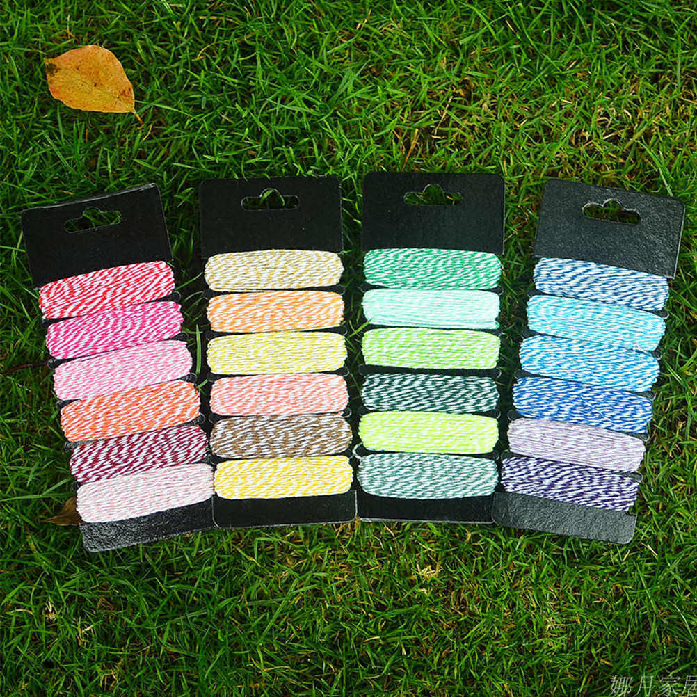 6 Pcs Colorful Cotton Rope Wed - Twine Jute Natural のレビューと価格
